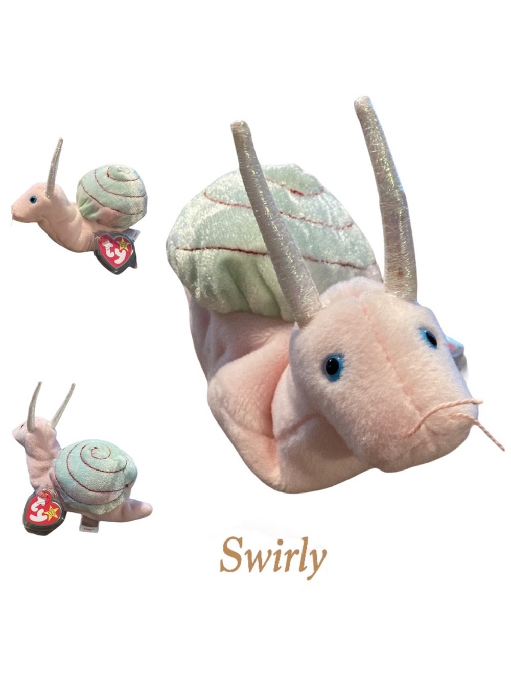 Swirly Ty Rare Retired Original Beanie Baby